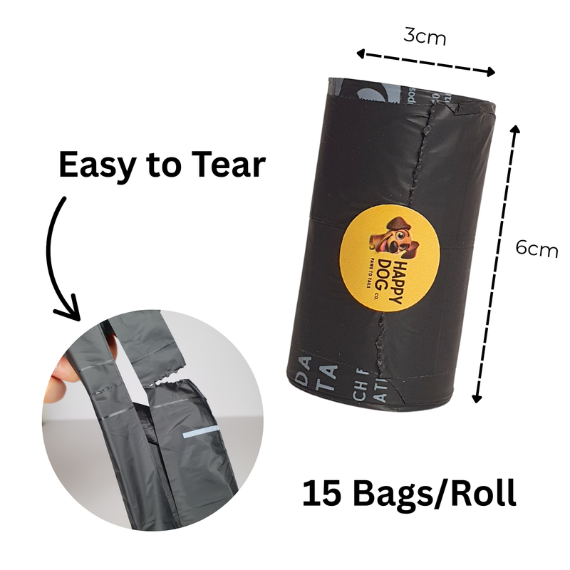 Dog Poo Bags with Tie Handles