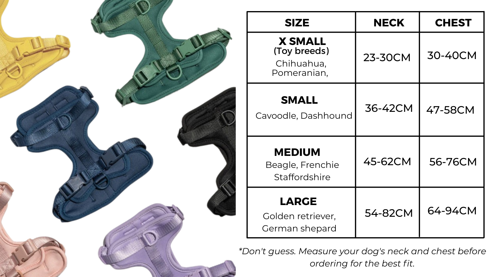 Sizing guide